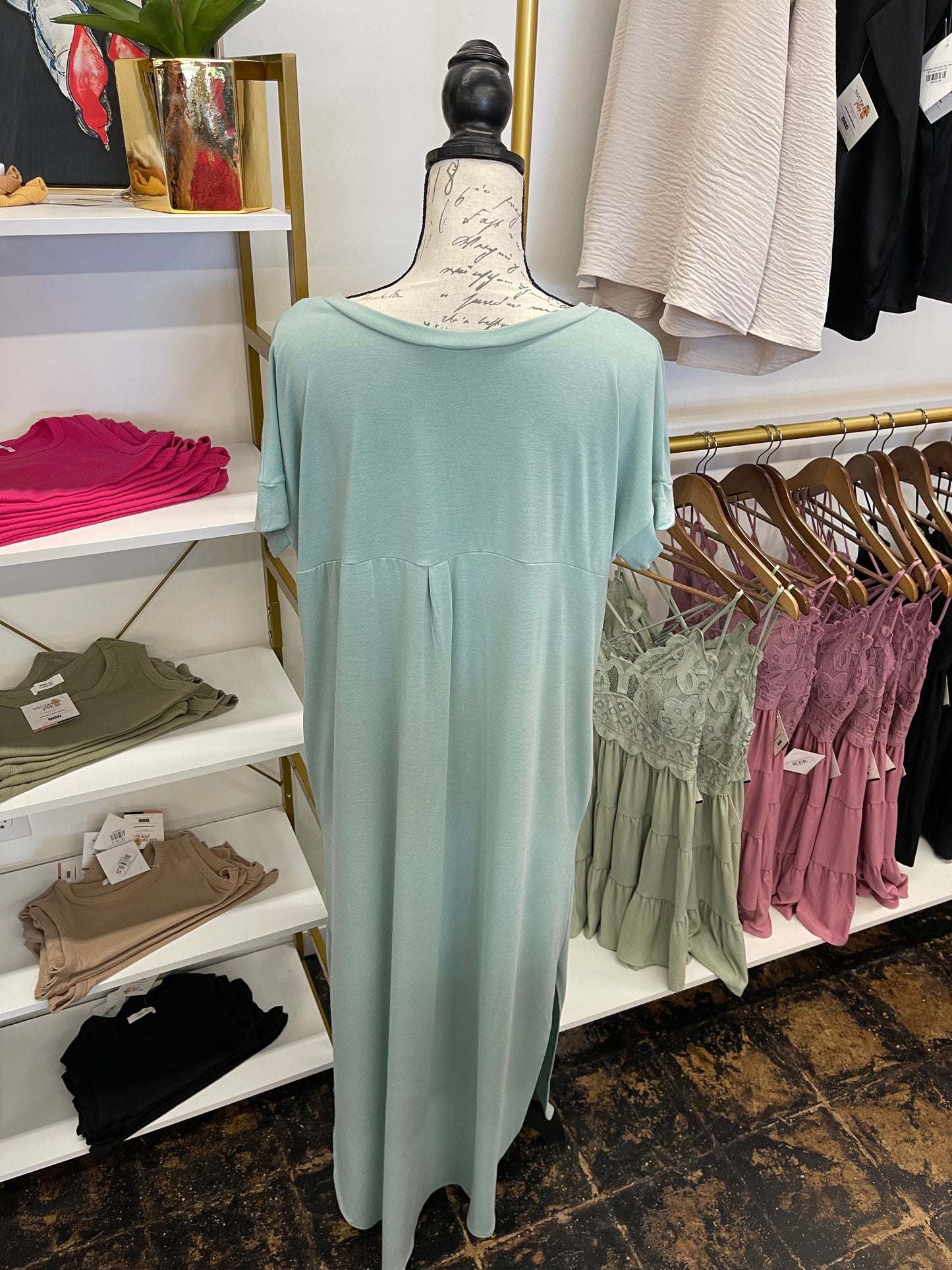 FINAL SALE - The Everyday Essential Maxi Dress - Mint