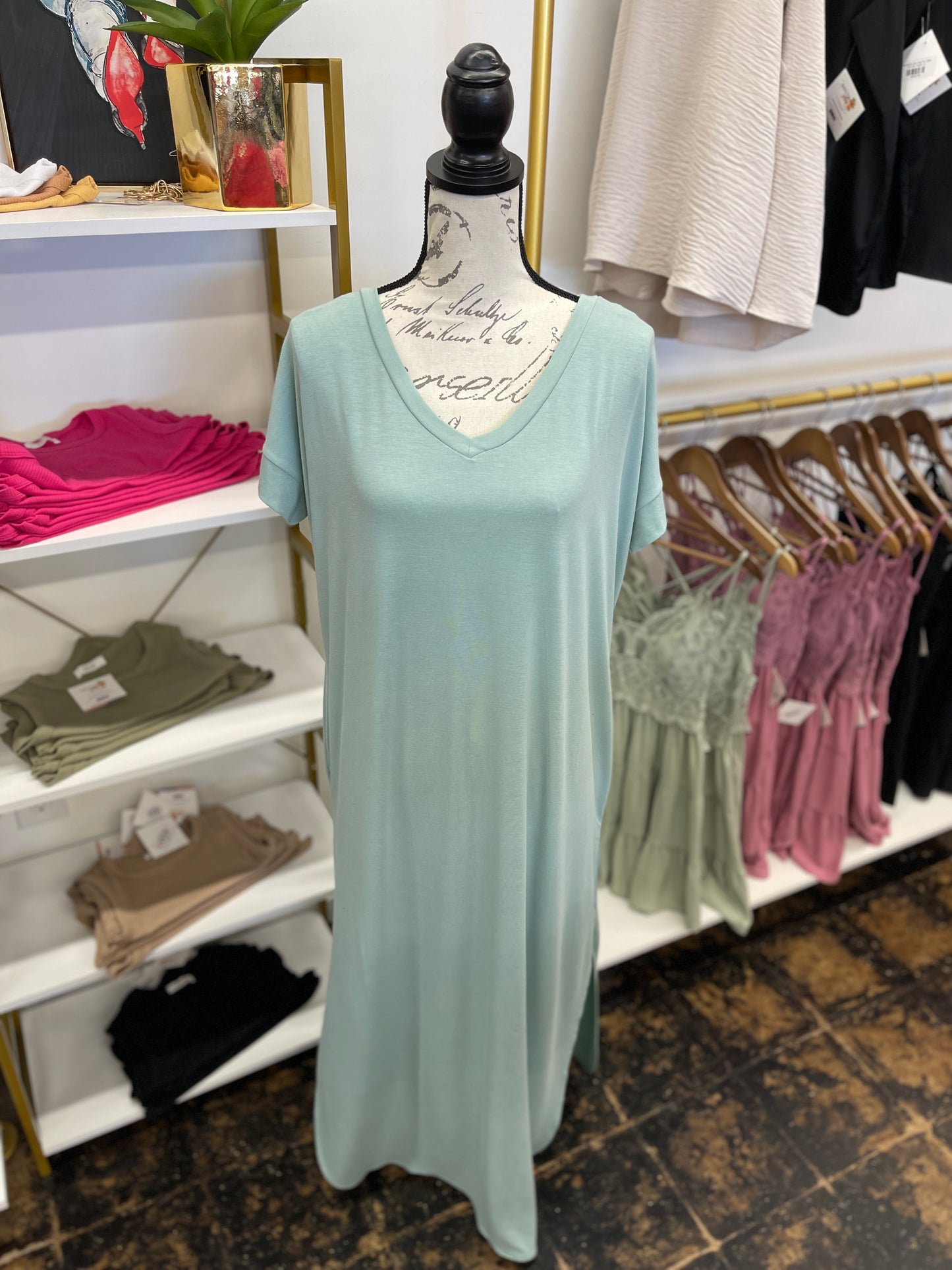 FINAL SALE - The Everyday Essential Maxi Dress - Mint