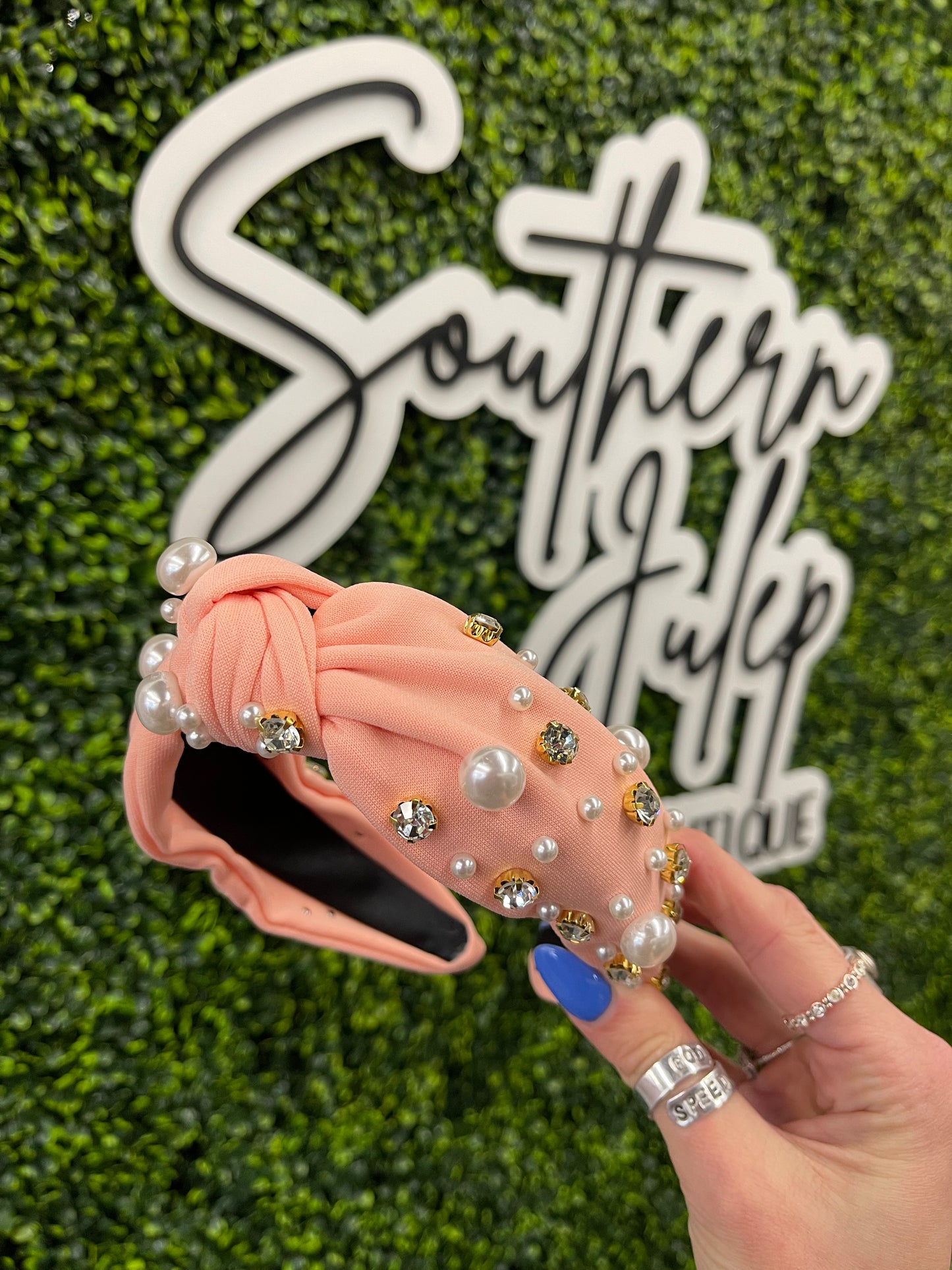 The Jocelyn Headband - Peach