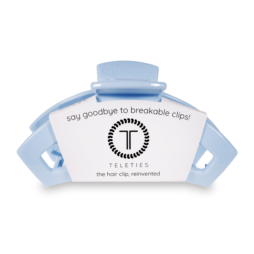 TELETIES - Open Large Hair Clip - Clear Skies