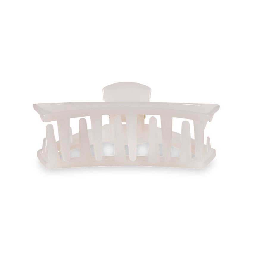 TELETIES - Open Medium Hair Clip - Coconut White