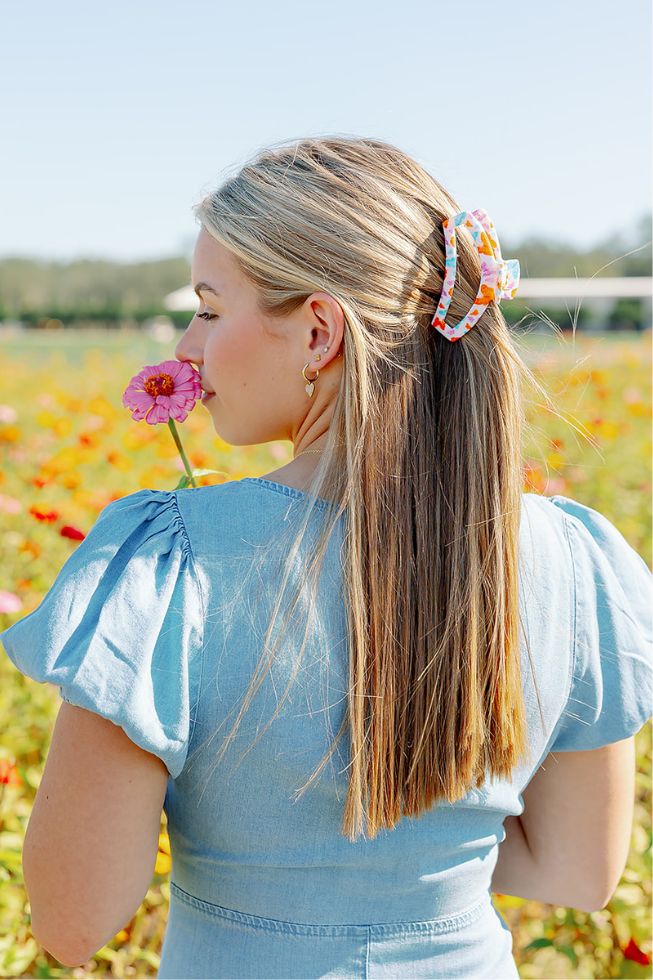 TELETIES - Open Medium Hair Clip - Fluttering By