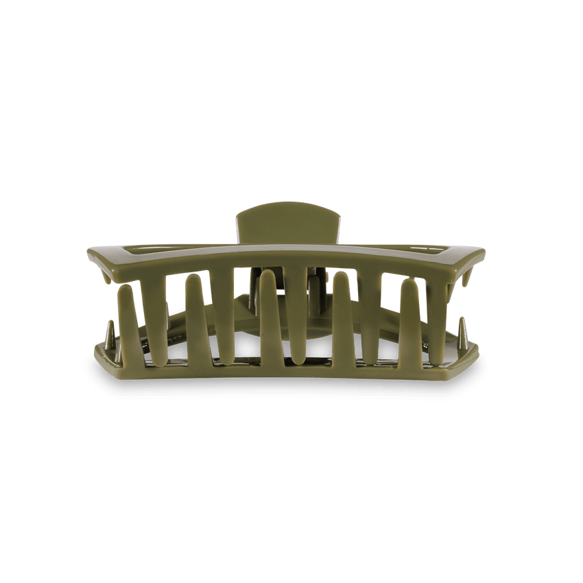 TELETIES - Open Tiny Hair Clip - Olive