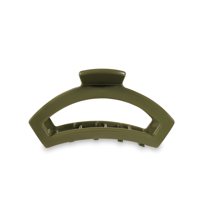 TELETIES - Open Tiny Hair Clip - Olive