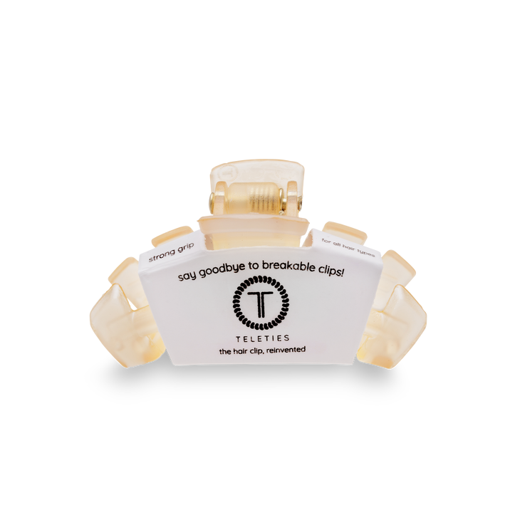 TELETIES - Classic Tiny Hair Clip - Almond Beige