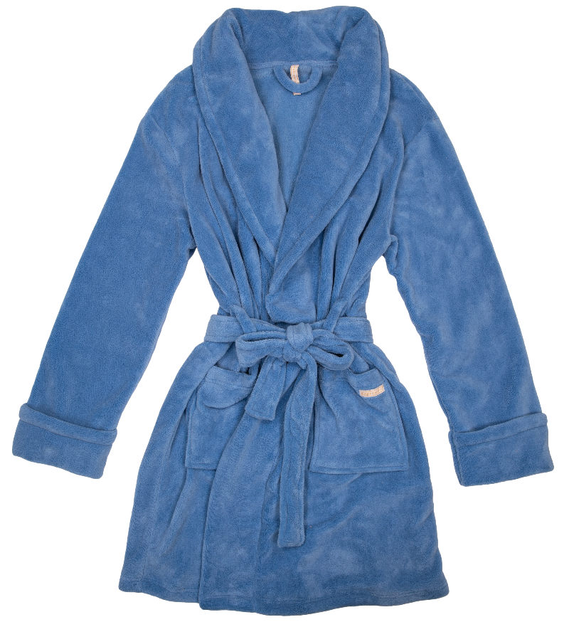 FINAL SALE - Simply Southern - Plush Robe - Blue - ADULT
