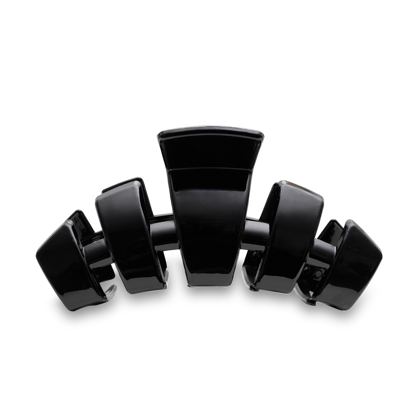 TELETIES - Classic Large Hair Clip - Jet Black