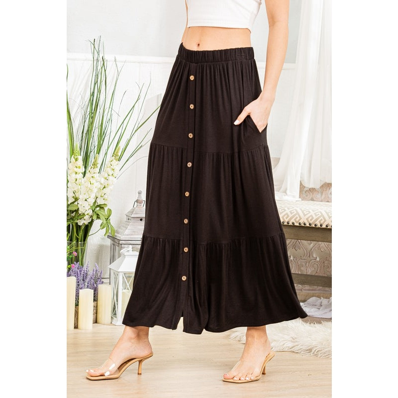 The Lena Ruffled Maxi Skirt