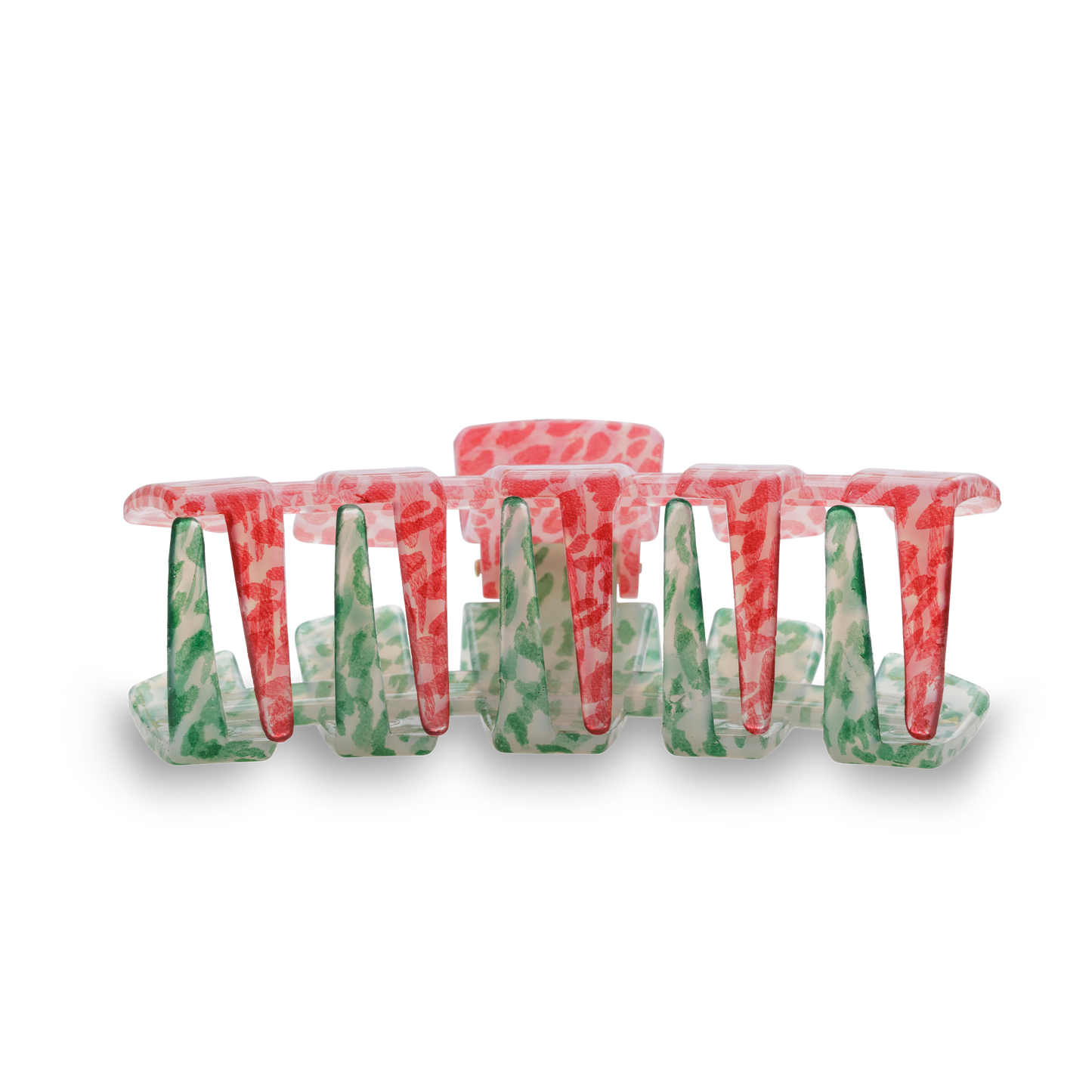 TELETIES - Large Hair Clip - Santa Paws