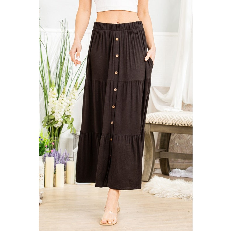 The Lena Ruffled Maxi Skirt