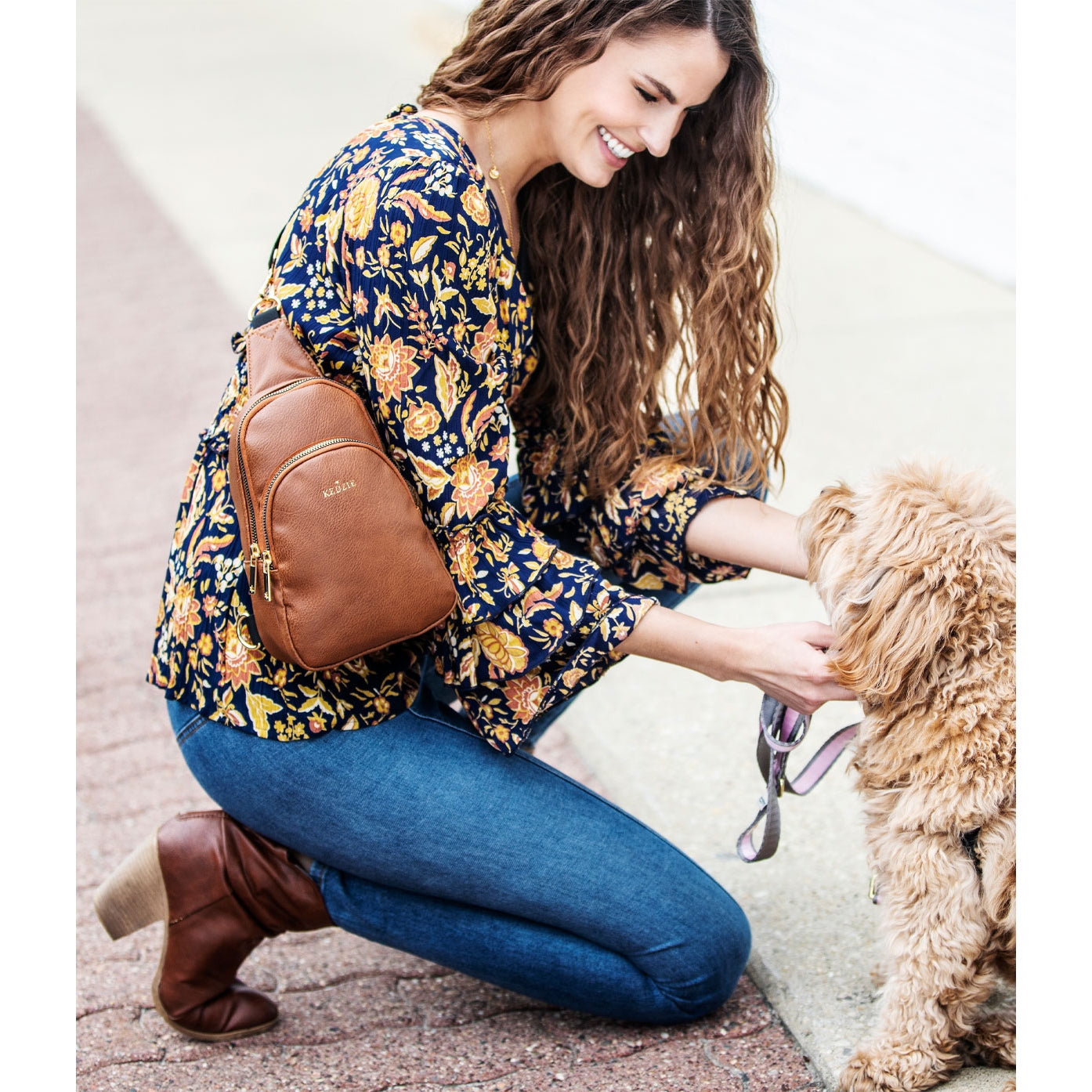 Kedzie Sunset Sling Vegan Leather Bag