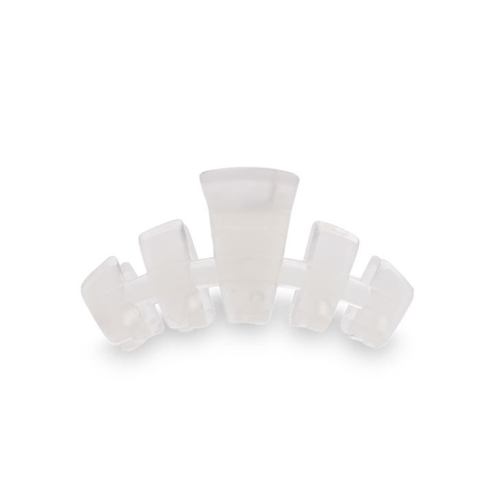 TELETIES - Classic Tiny Hair Clip - Coconut White