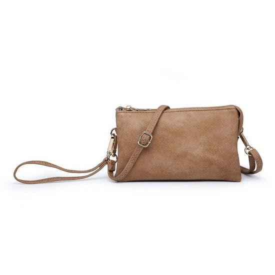 Riley Vegan Leather Wristlet/Crossbody - Asst. Colors