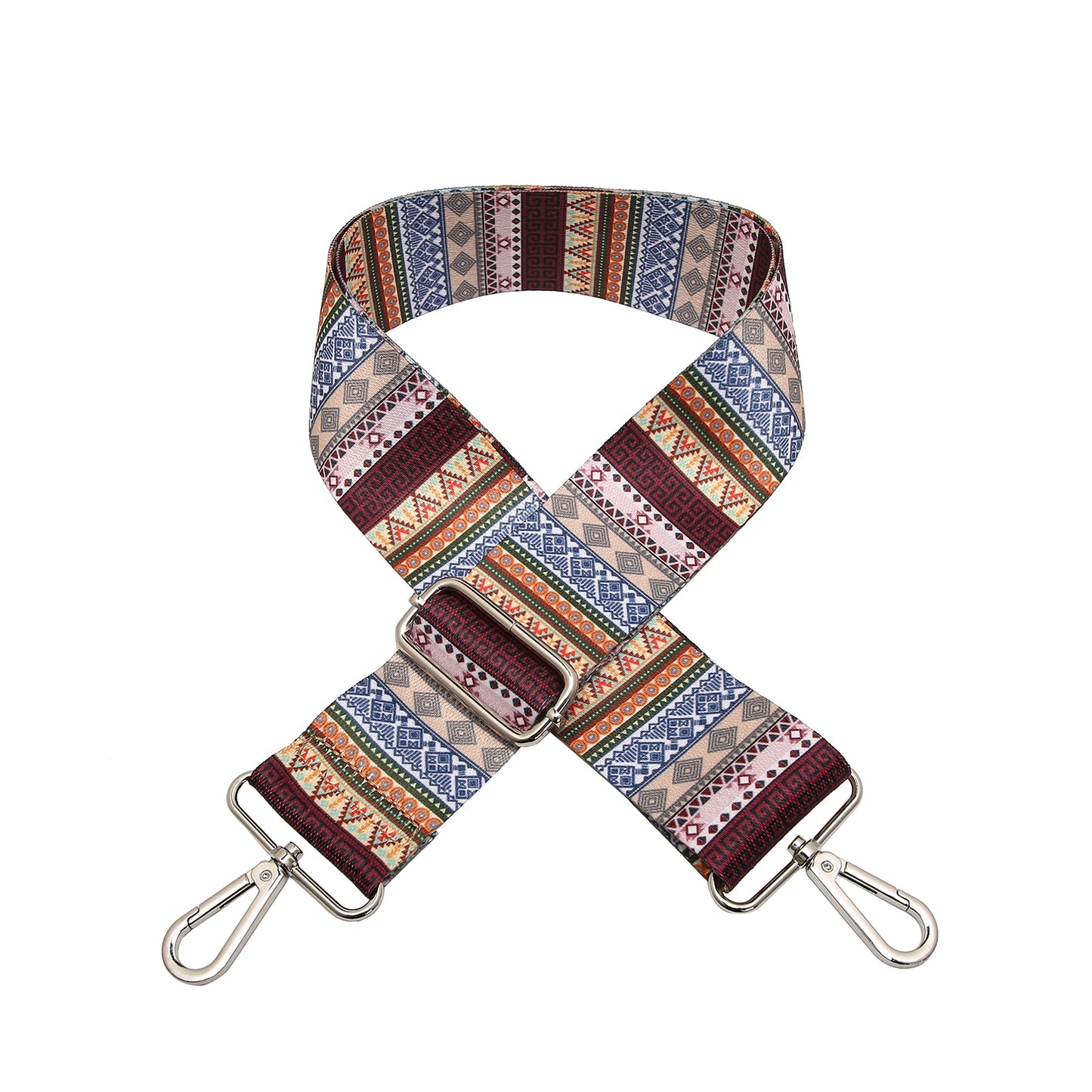 Interchangeable Crossbody Guitar Straps - Aztec Multi 2