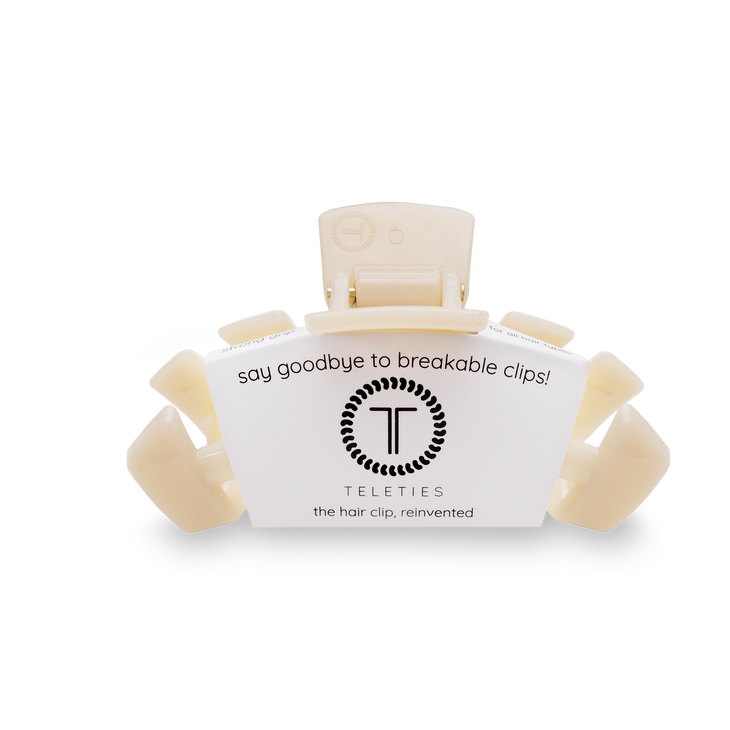 TELETIES - Classic Medium Hair Clip - Almond Beige