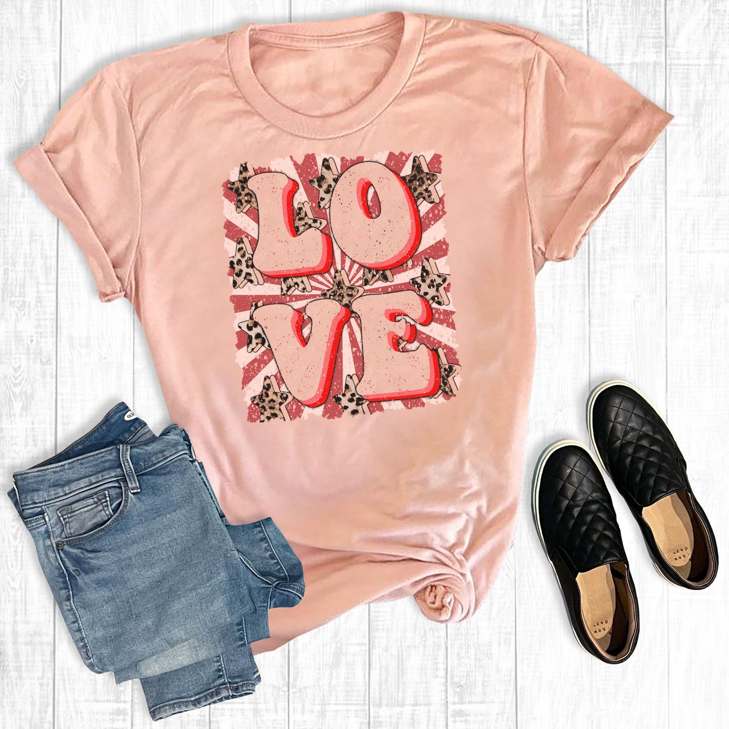 PREORDER - Retro Love, Valentine's Day Soft Boutique Tee