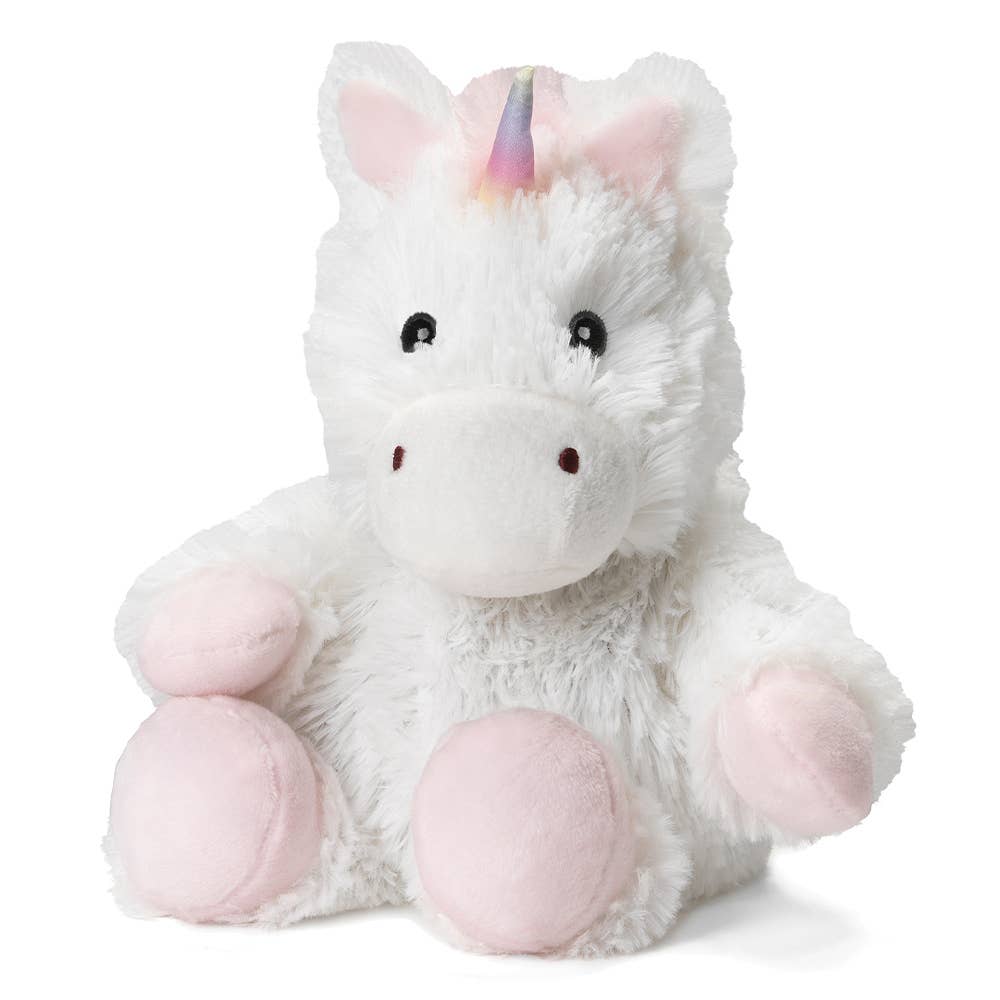 White Unicorn Junior Warmies® Stuffed Animal