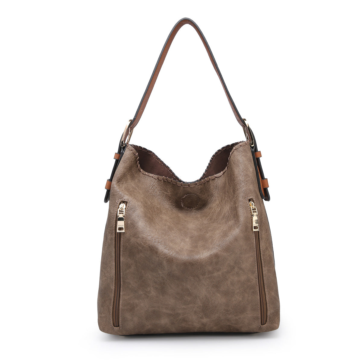 Alexia 2 in 1 Conceal Carry Hobo Bag - Chocolate