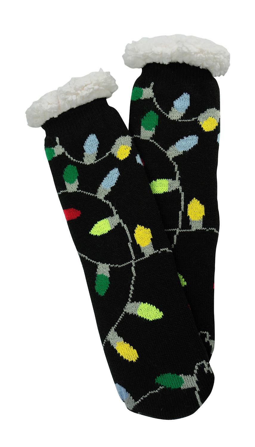 Two Left Feet Holiday Sherpa Socks - Asst.