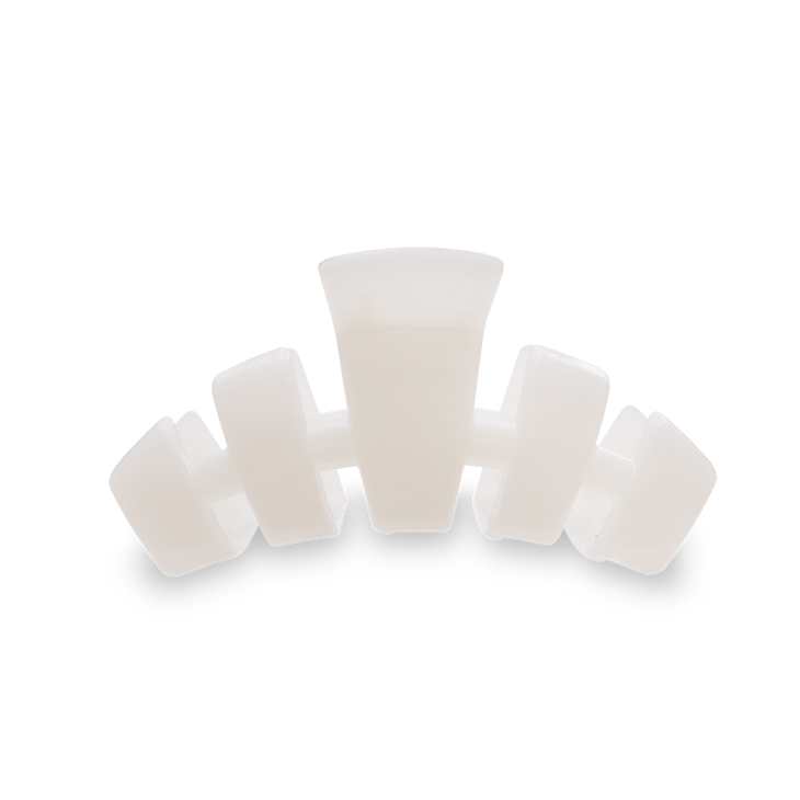 TELETIES - Classic Medium Hair Clip - Coconut White
