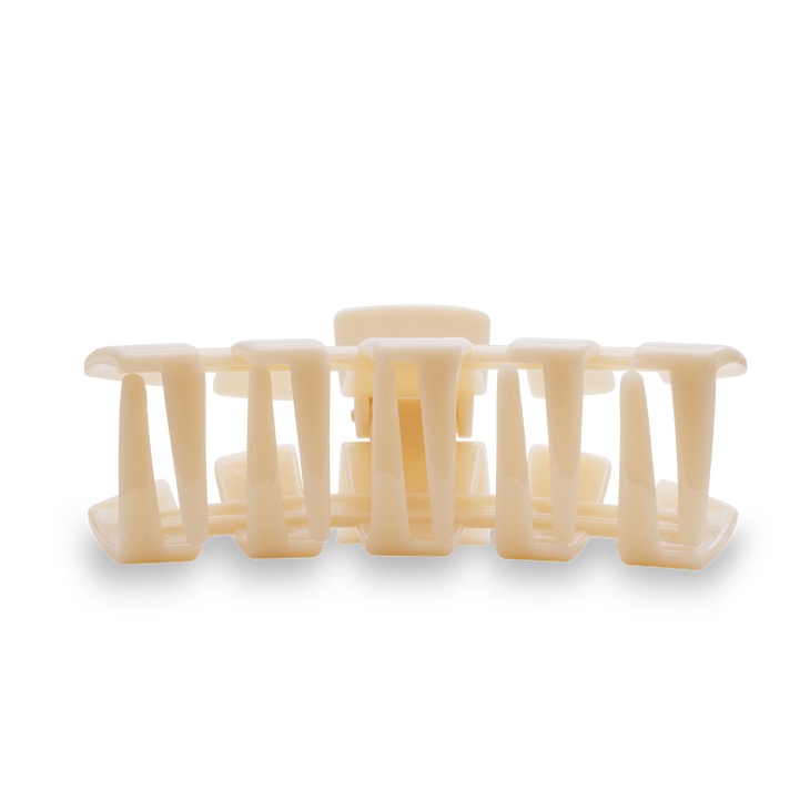 TELETIES - Classic Large Hair Clip - Almond Beige