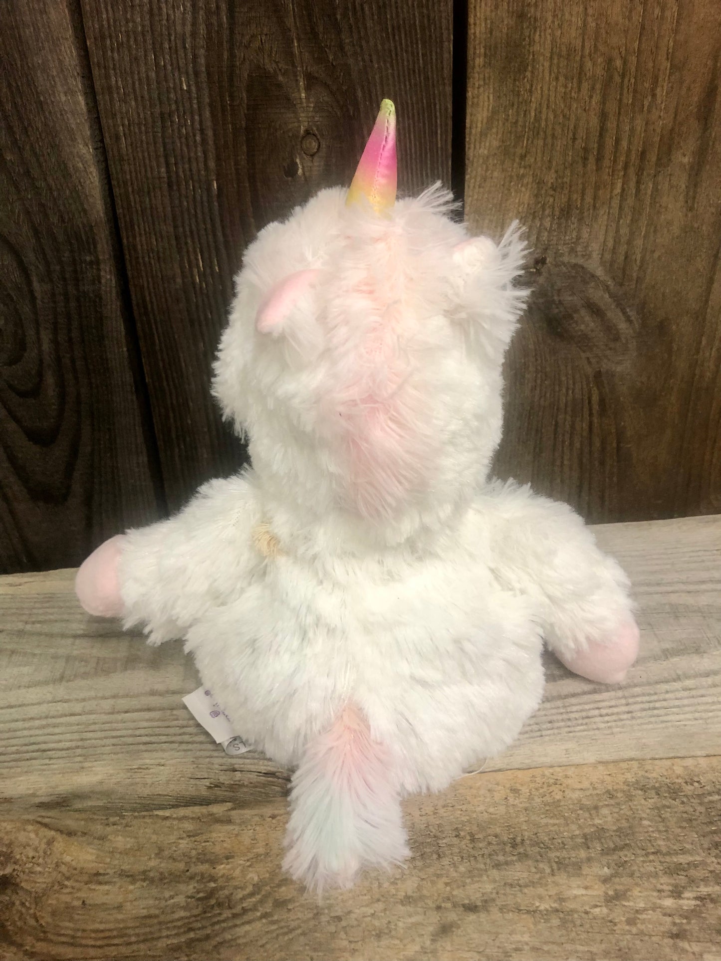 White Unicorn Junior Warmies® Stuffed Animal
