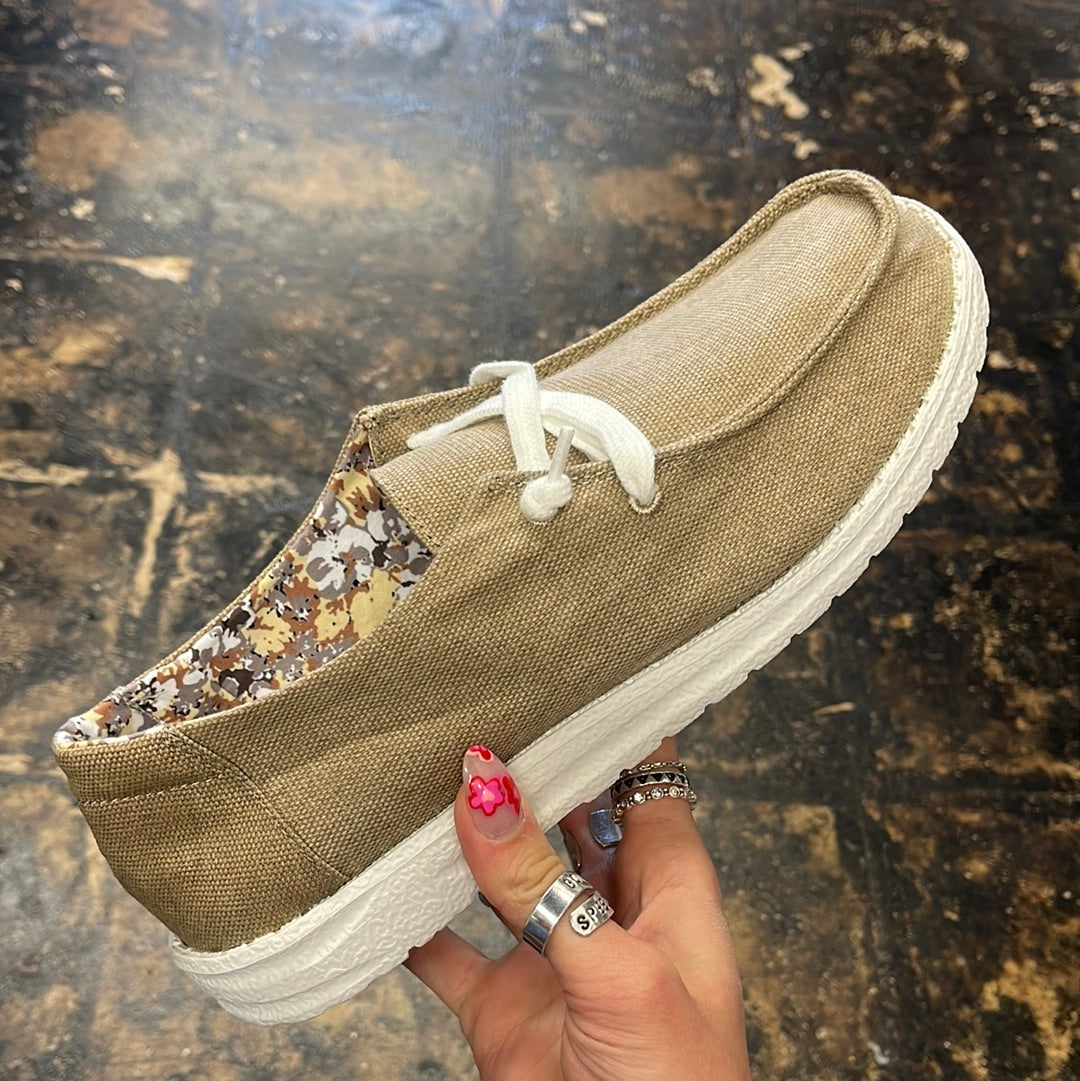 New Gypsy Jazz Holly 4 Slip On Canvas Sneaker - Dude Tan