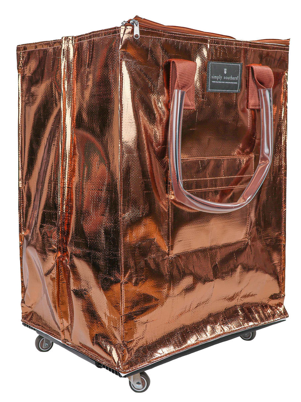 Simply Southern - Rolling Tote - Brown