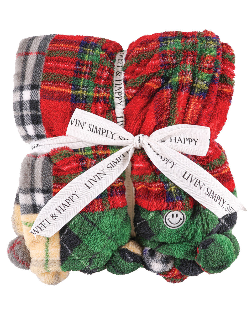 Simply Southern - Holiday Sherpa Throw Blanket - Asst