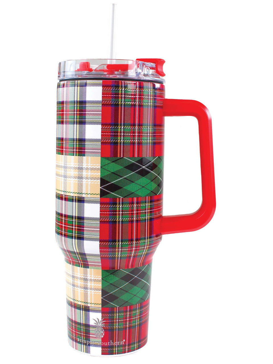 Simply Southern - 40oz Tumbler - Holiday Plaid