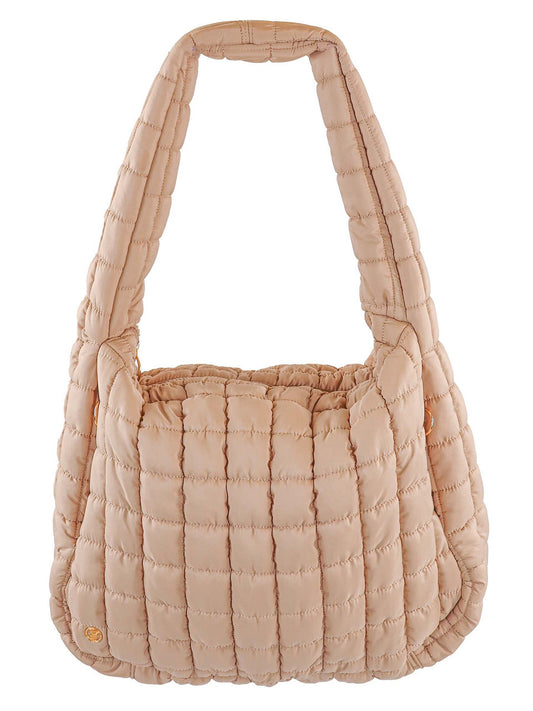 Simply Southern - Puffy Hobo Bag - Mocha