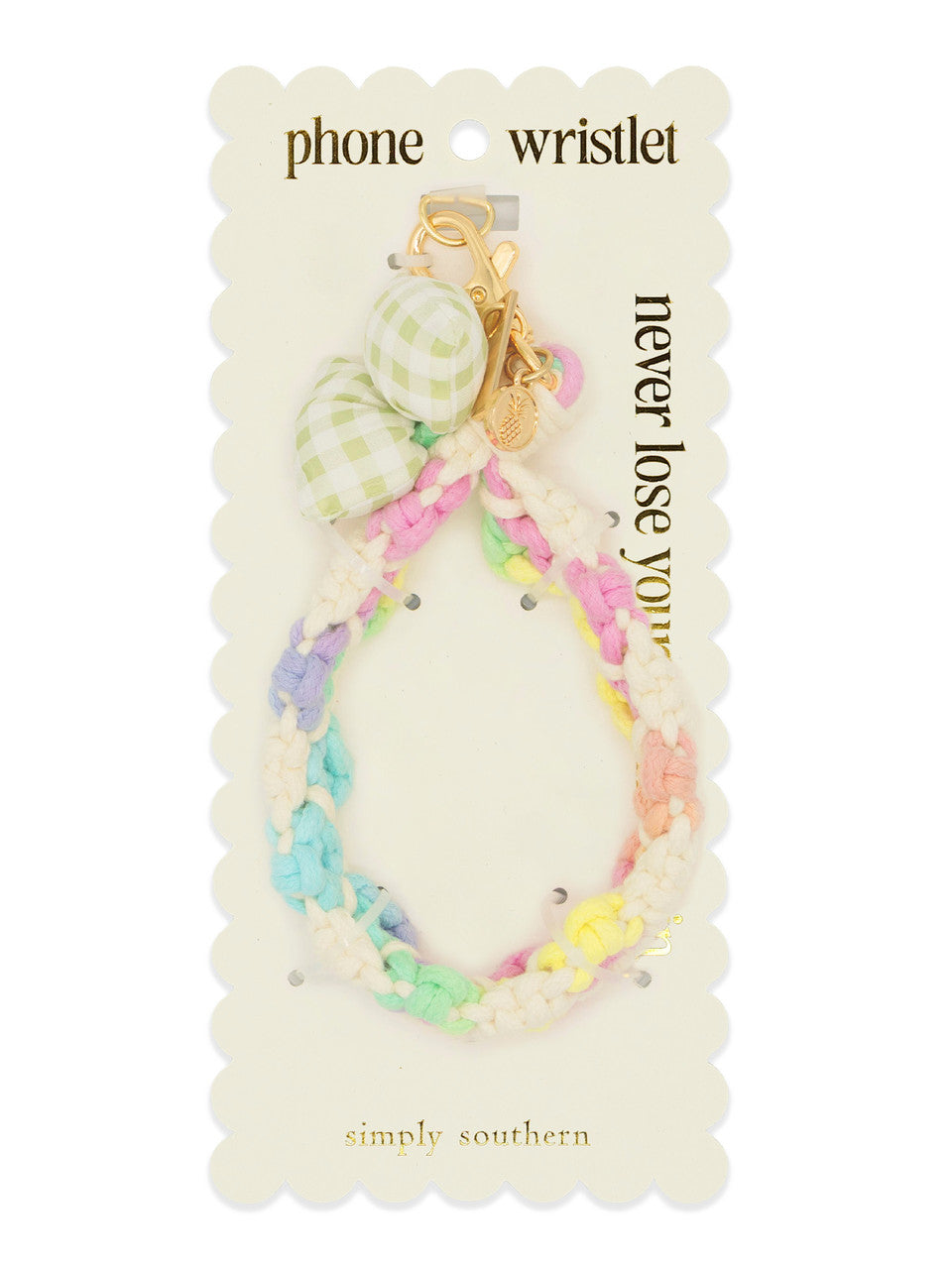 Simply Southern - Macrame Bow Phone Wristlet- ASST COLORS - 2025