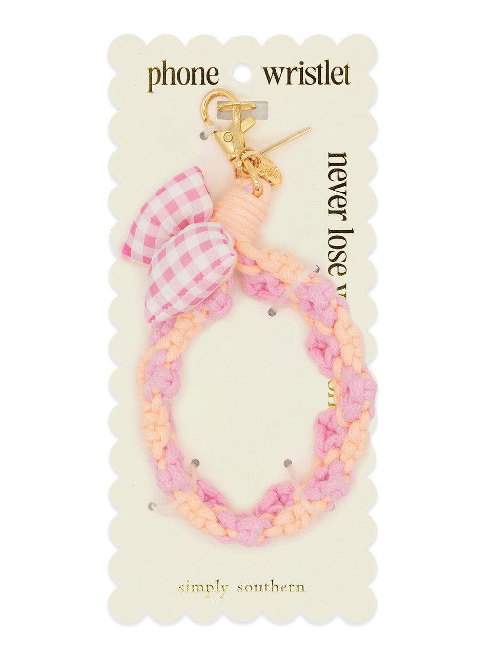 Simply Southern - Macrame Bow Phone Wristlet- ASST COLORS - 2025