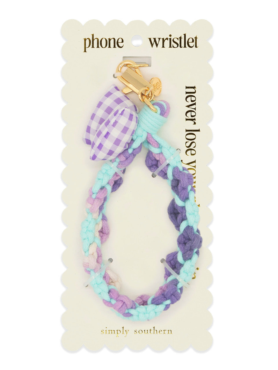 Simply Southern - Macrame Bow Phone Wristlet- ASST COLORS - 2025