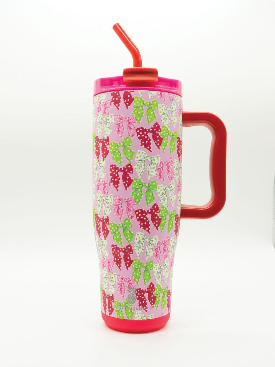 Simply Southern - 40oz Tumbler w/ Straw - Holiday Bows