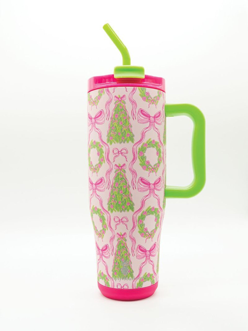 Simply Southern - 40oz Tumbler w/ Straw - Holiday Yuletide
