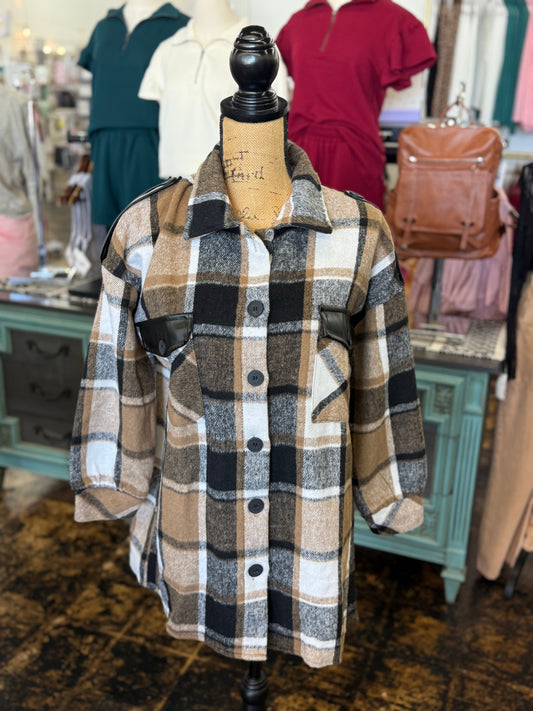The Linnie Shacket - Brown