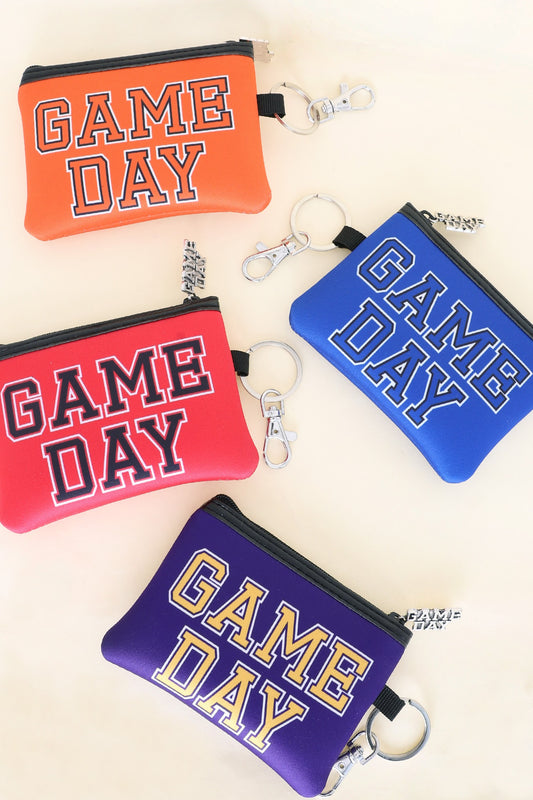 Game Day Keychain Coin Pouch - Asst. Colors