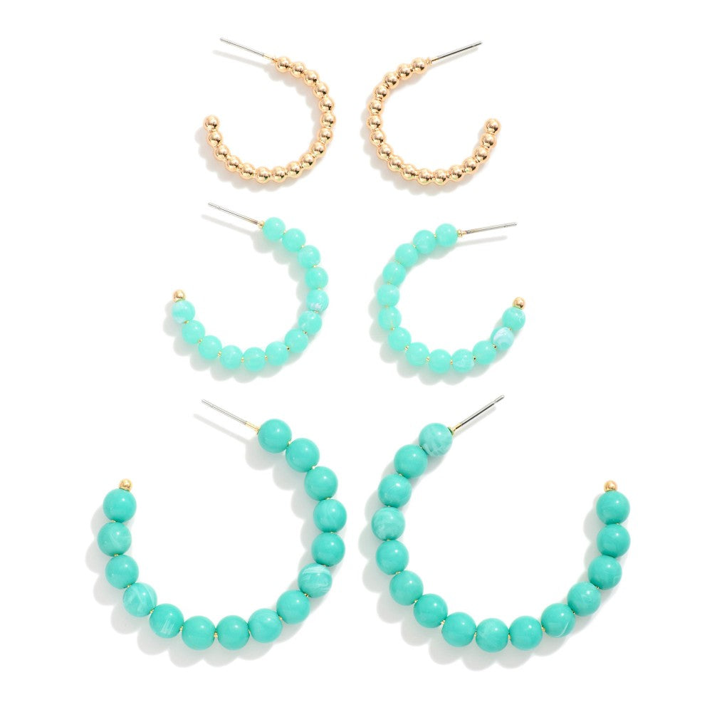 The Leanna Earring Set - Mint