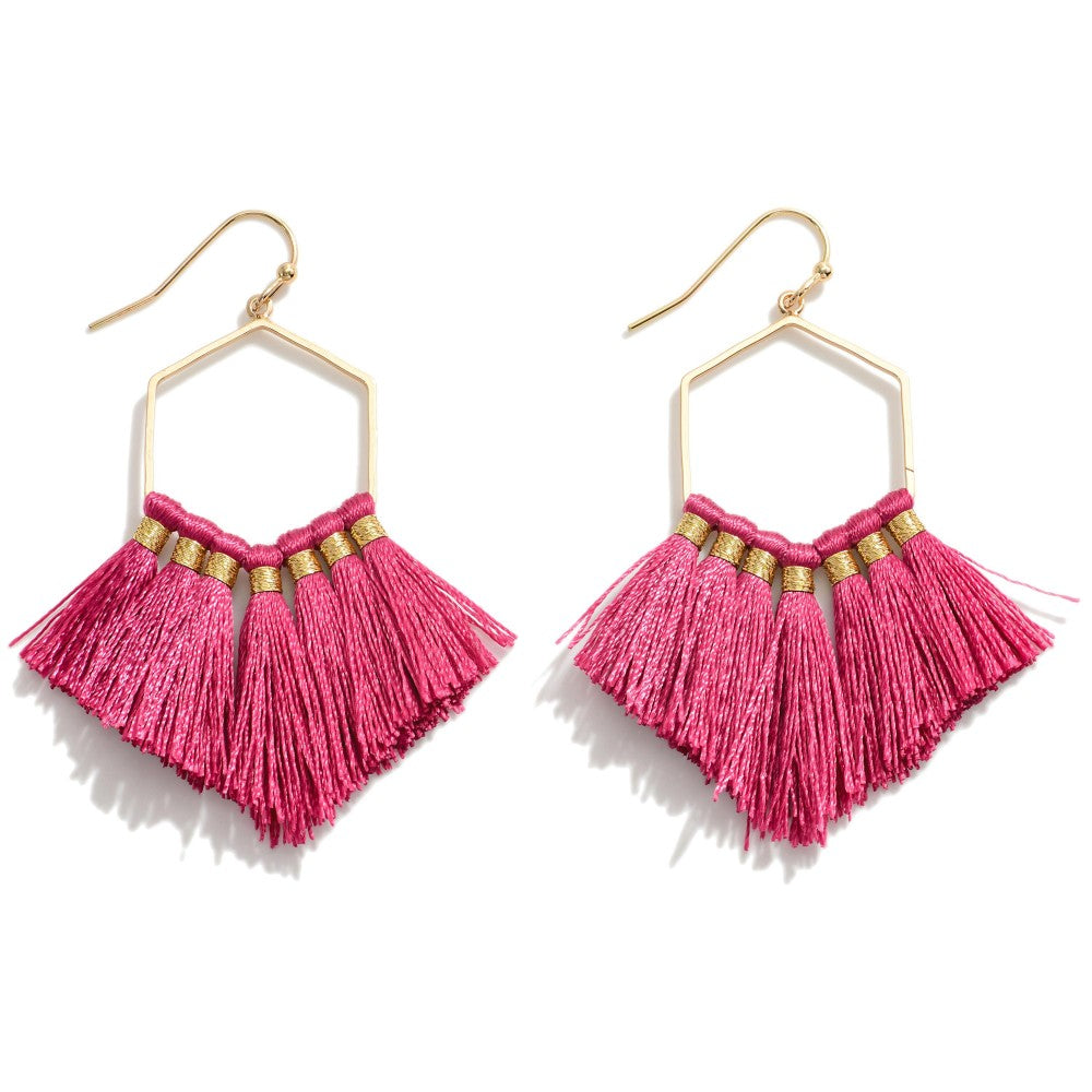 FINAL SALE - The Brenna Earrings - Dark Fuchsia