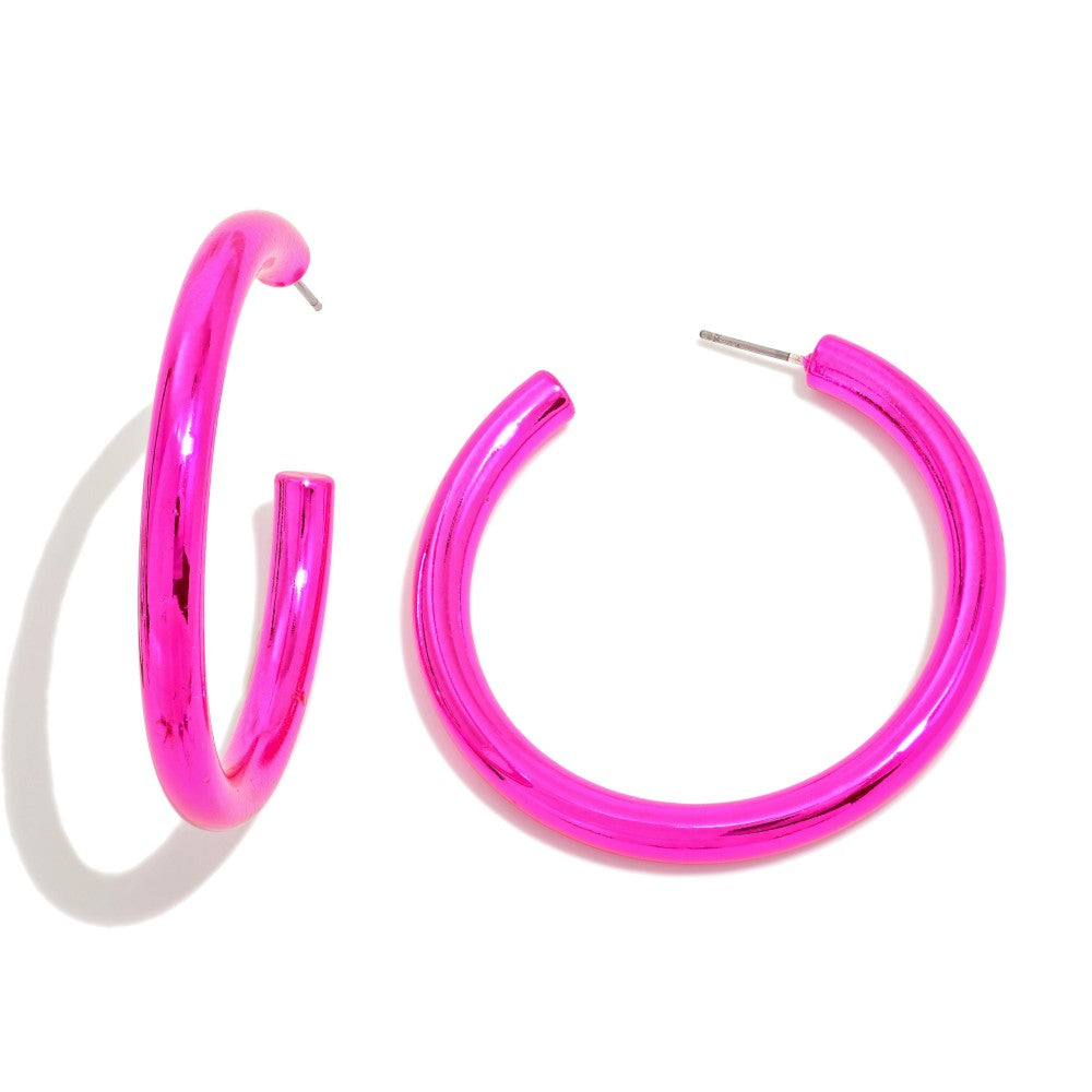 The Jenny Earrings - Hot Pink