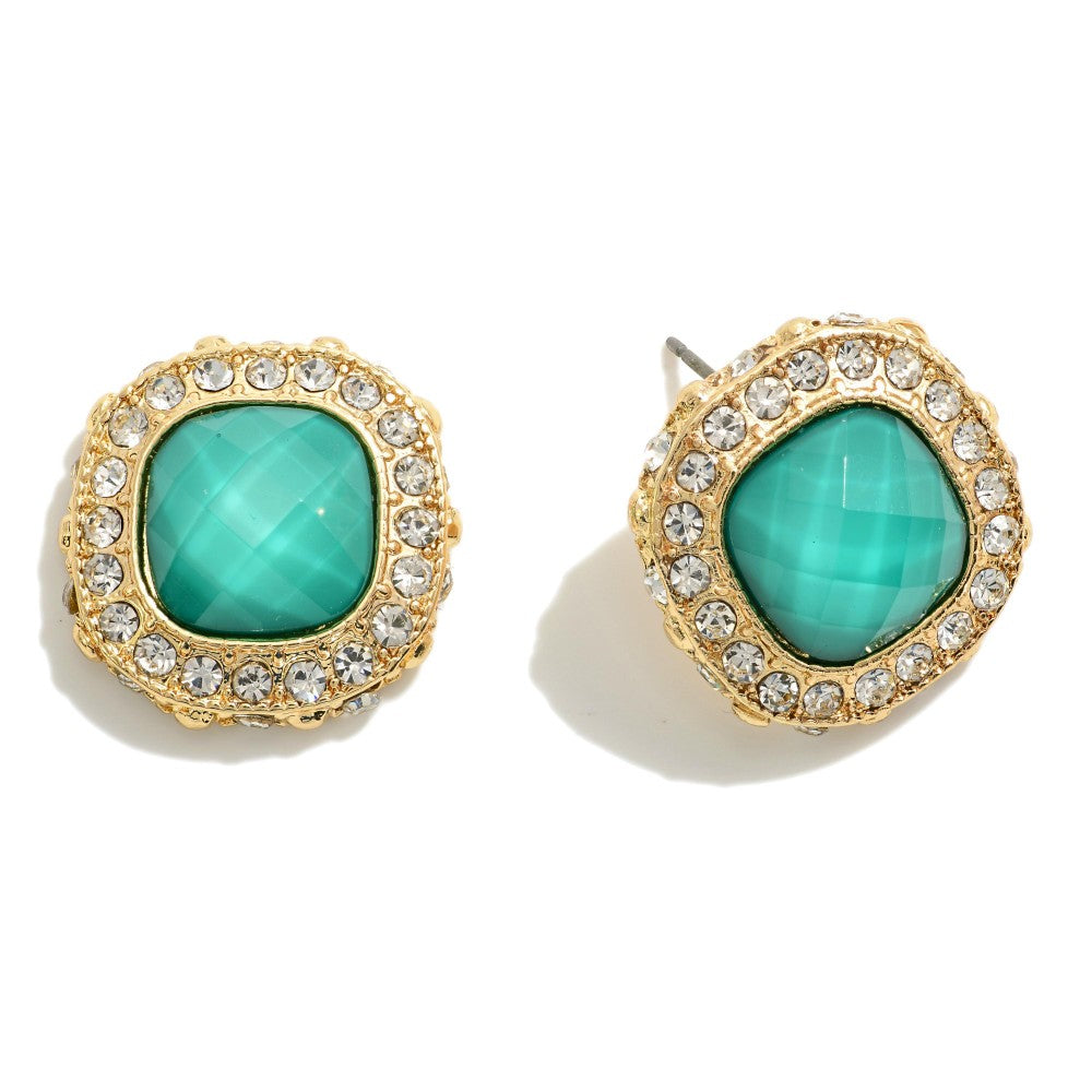 The Allira Earrings - Green