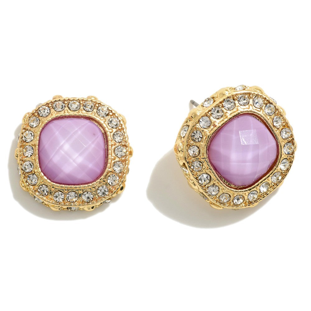 The Allira Earrings - Lavender