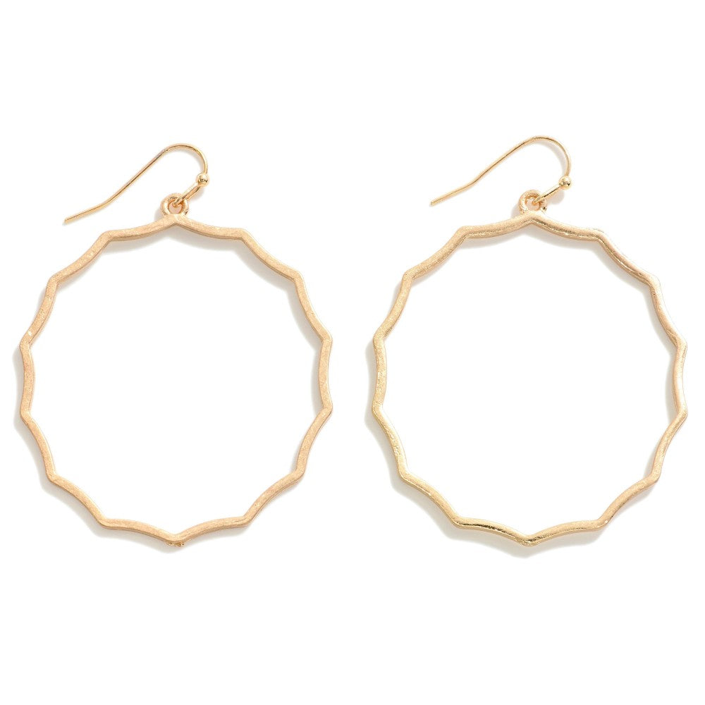 The Rachel Earrings - Worn Gold