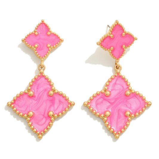 The Bria Earrings - Pink