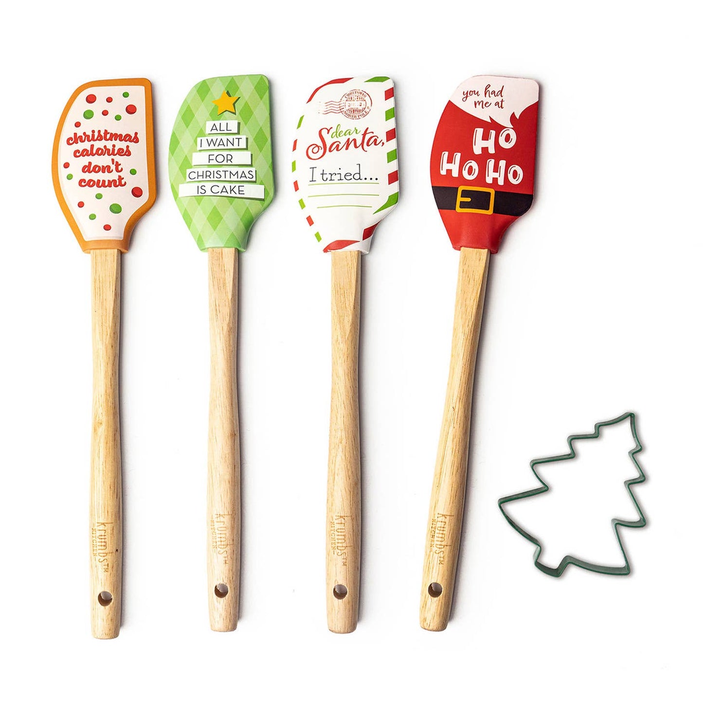 Krumbs Kitchen - Christmas Spatula Cookie Cutter Set