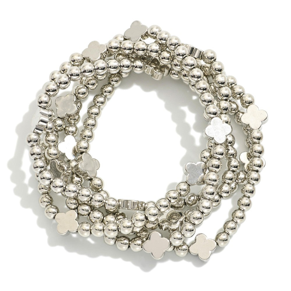 The Wrenley Bracelet Stack - Silver