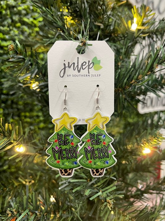 The Be Merry Tree Earrings