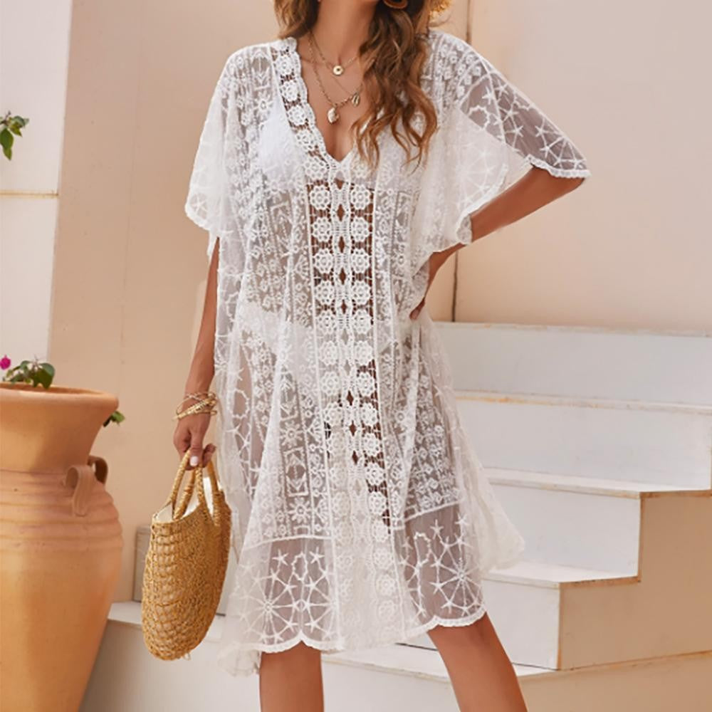The Finley Lace Cover-Up - White