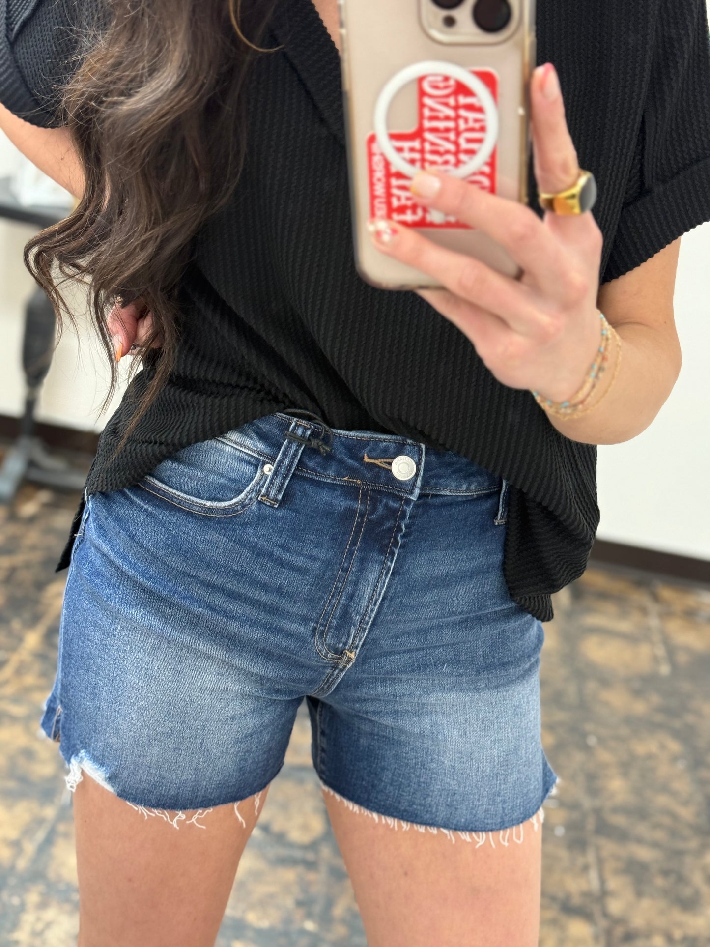 FINAL SALE - The Harlan Denim Shorts - Dark